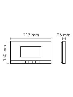7″ Görüntülü Diafon Bus Plus (Mekanik Butonlu Handsfree)