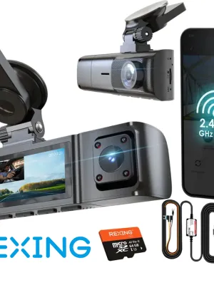 REXING R316 4K GPS WI-FI ARAC KAMERASI + 64GB SD