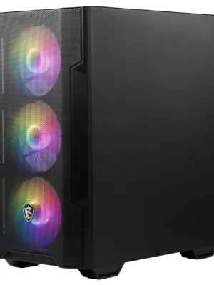 MSI MAG FORGE M100R 4X120mm ARGB mATX GAMING KASA