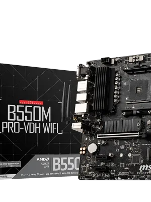 MSI B550M PRO-VDH WIFI DDR4 4400(OC) HDMI MATX AM4