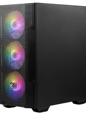 MSI MAG FORGE M100A 4x120mm ARGB mATX GAMING KASA