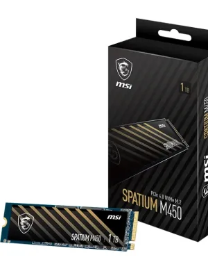 500GB MSI SPATIUM M450 PCIE 4.0 NVME M.2 V1 3000/2000MB/s