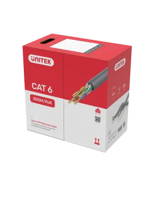 UNITEK CAT6 UTP 305M BAKIR KABLO 23AWG (Y-C876AGY)