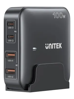 Unitek 100W Masaüstü GAN Şarj İstasyonu Siyah (P1229ABK)