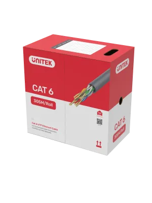 UNITEK CAT6 UTP 305M BAKIR KABLO 23AWG (Y-C876AGY)