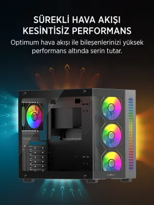 JAMES DONKEY STARK S800 4X ARGB BLACK KASA 750W