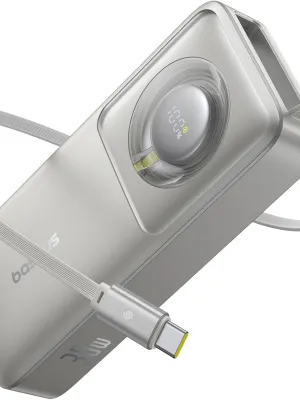 BASEUS FREE2PULL 30W 10.000MAH POWERBANK - GREY