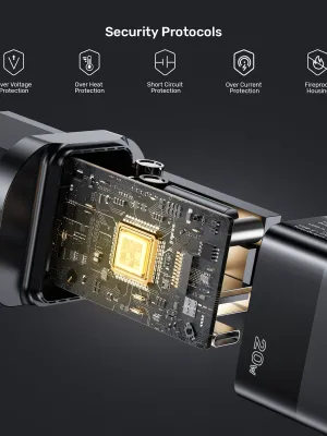 Unitek 20W Hızlı Şarj Adaptörü 1*USB-C (P1124ABK-EU)