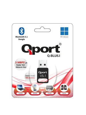 QPORT Q-BLU5.1 BLUETOOTH V5.1 USB ADAPTOR