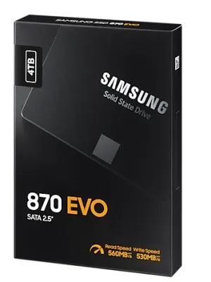 4TB SAMSUNG 870 EVO 560/530MB/s MZ-77E4T0BW SSD (Resmi Distribütör Garantili)