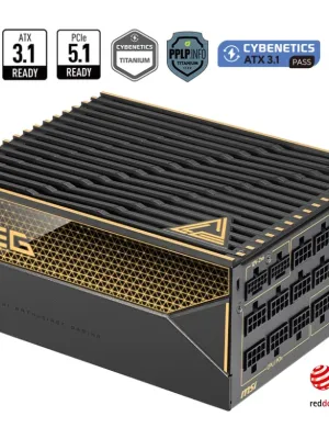 MSI MEG AI1600T PCIE5 1600W80+ TITANIUM FULMODULAR