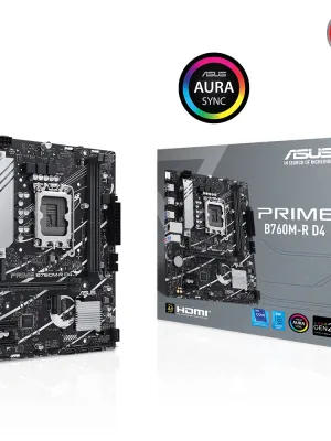 ASUS PRIME B760M-R D4 INTEL B760 SOKET 1700 DDR4