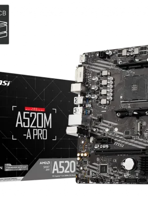 MSI A520M-A PRO DDR4 4600/1866Mhz M.2 mATX AM4