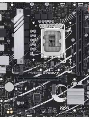 ASUS PRIME B760M-K D5 DDR5 8000Mhz(OC) RGB M.2 MATX 1700P