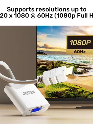 UNITEK HDMI TO VGA DÖNÜŞTÜRÜCÜ 1080P&60Hz(Y-6333C)