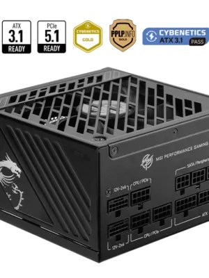 MSI MPG A1000GS PCIE5 1000W 80+ GOLD  FULL MODULER