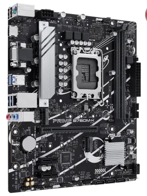 ASUS PRIME B760M-K D5 DDR5 8000Mhz(OC) RGB M.2 MATX 1700P