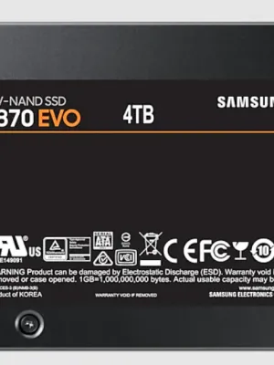 4TB SAMSUNG 870 EVO 560/530MB/s MZ-77E4T0BW SSD (Resmi Distribütör Garantili)