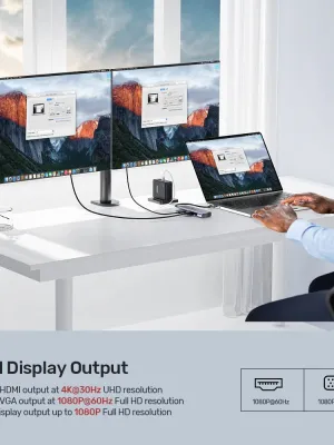 UNITEK USB-C 9in1 UNIVERSAL DOCK STATION (D1113A)