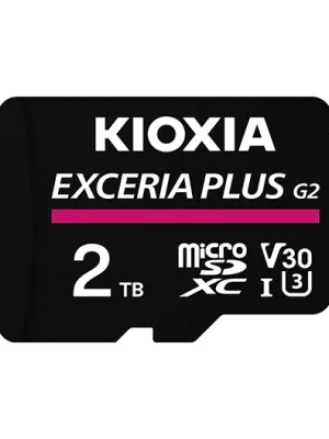 2TB EXCERIA PLUS G2 MICRO SDXC 4K 100MB/s KIOXIA LMPL2M002TG2