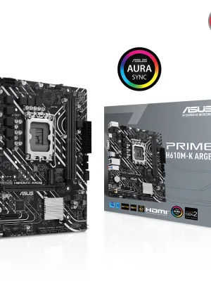 ASUS PRIME H610M-K ARGB DDR5 5600MHz M.2 HDMI VGA mATX 1700p