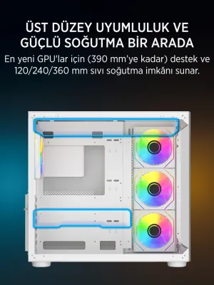 JAMES DONKEY STARK S800 4X ARGB WHITE KASA 750W