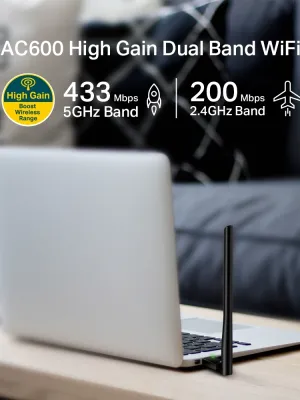 TP-LINK ARCHER T2U PLUS AC600 D.BAND USB ADAPTÖR
