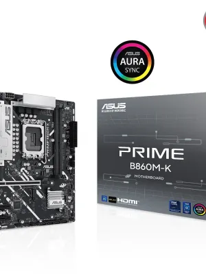 ASUS PRIME B860M-K SOKET 1851P DDR5 DP/HDMI SATA3 USB3.2 mATX ANAKART