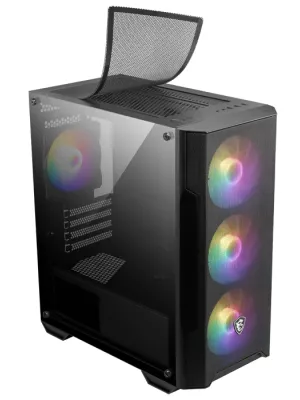 MSI MAG FORGE M100A 4x120mm ARGB mATX GAMING KASA