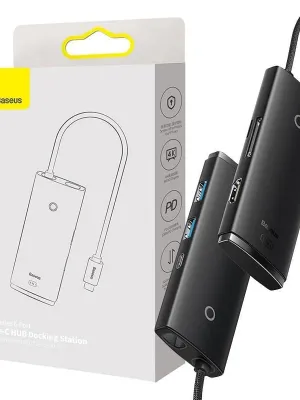 BASEUS LITE 6 IN1 TYPE-C HUB - SIYAH