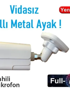 EZCOOL EZ-2315IPS 5MP 3.6MM FULLCOLOR SESLİ METAL POE IP BULLET KAMERA