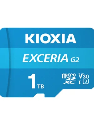 1TB KIOXIA EXCERIA G2 MICRO SDXC U3 V30 4K 100 MB/s LMEX2L001TG2