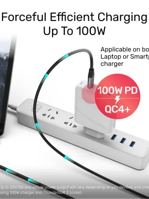 UNITEK USB-C 3.2 KABLO 1MT 10GBPS 4K (C14082ABK)