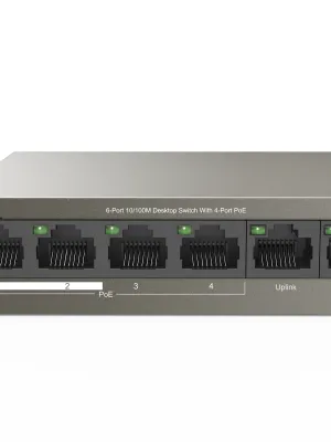TENDA TEF1106P-4-63W 6PORT 10/100 YÖNETİLEMEZ POE SWITCH