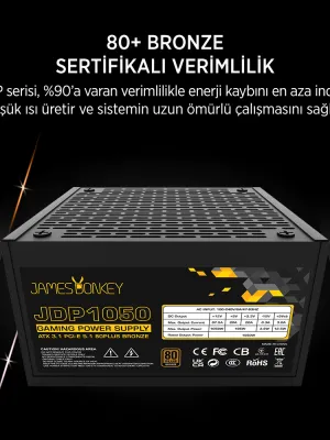 JAMES DONKEY JDP1050 APFC 12CM 80+ BRONZE 1050W PS
