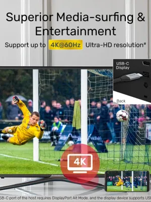UNITEK USB-C 3.2 KABLO 2MT 5GBPS 4K (C14091ABK)