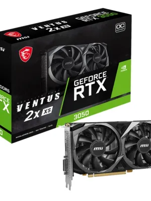MSI GEFORCE RTX 3050 VENTUS 2X XS 8G OC GDDR6 HDMI DP DVI 128Bit