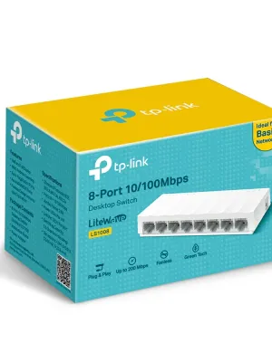 TP-LINK LS1008 8PORT 10/100 YÖNETİLEMEZ SWITCH