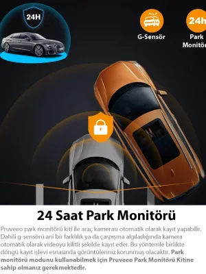 PRUVEEO D30 WI-FI 4K ARAC KAMERASI