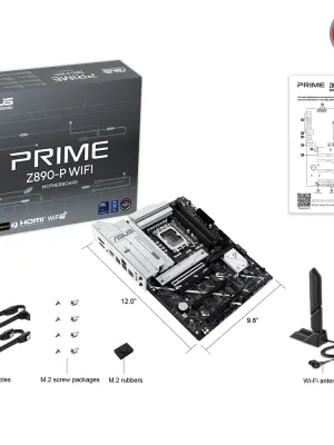 ASUS PRIME Z890-P WIFI DDR5 4XM2 USB3.2 RGB LAN ATX