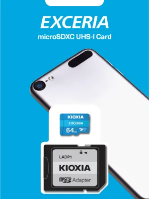64GB MICRO SDHC C10 100MB/s KIOXIA LMEX1L064GG2