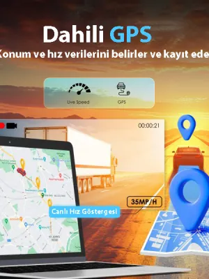 REXING R316 4K GPS WI-FI ARAC KAMERASI + 64GB SD