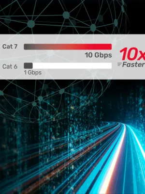 UNITEK CAT7 PATCH KABLO 1MT FLAT (C1897BK-1M)