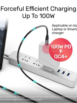 UNITEK USB-C 3.2 KABLO 2MT 5GBPS 4K (C14091ABK)