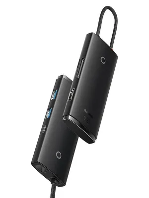 BASEUS LITE 6 IN1 TYPE-C HUB - SIYAH