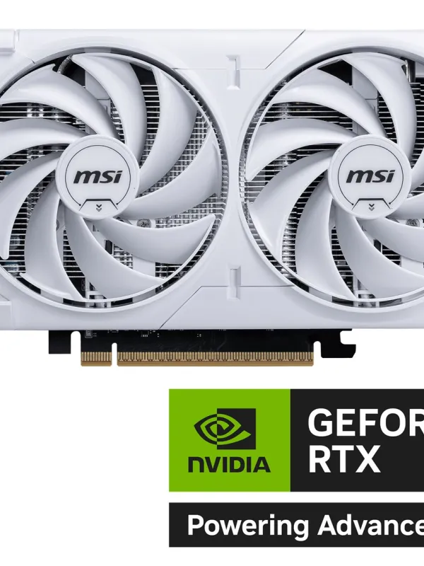 Ürün MSI GEFORCE RTX 5060 8G VENTUS 2X OC WHITE GDDR7 128B DX12 PCIE 5.0 X16 (3XDP 1XHDMI) Görsel