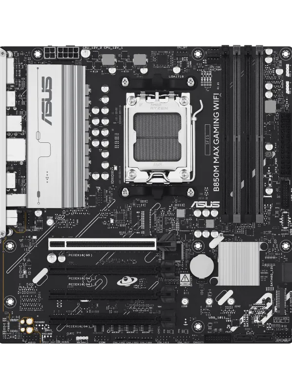 Ürün ASUS B850M MAX GAMING WIFI AM5 DDR5 8000MHZ(OC)  mATX HDMI ANAKART Görsel