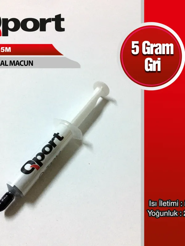 Ürün QPORT Q-T55M 5GRAM 5W/M-K 2.7/CM3 TERMAL MACUN Görsel