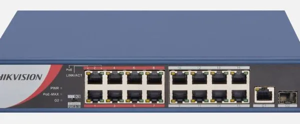 Ürün HIKVISION DS-3E0318P-E/M 16FEx1GE+1GE/SFP 130W POE SWİTCH Görsel