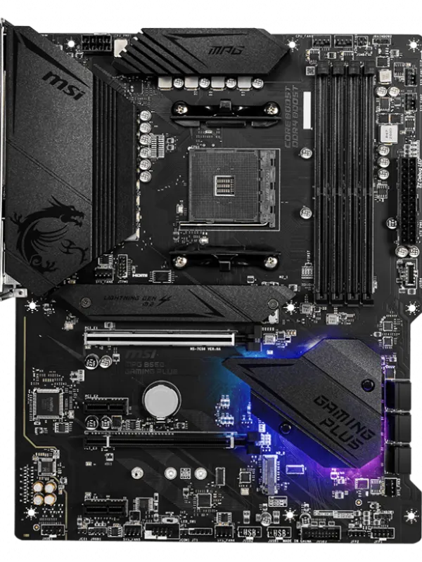 Ürün MSI MPG B550 GAMING PLUS DDR4 4400(OC)Mhz ATX AM4 Görsel